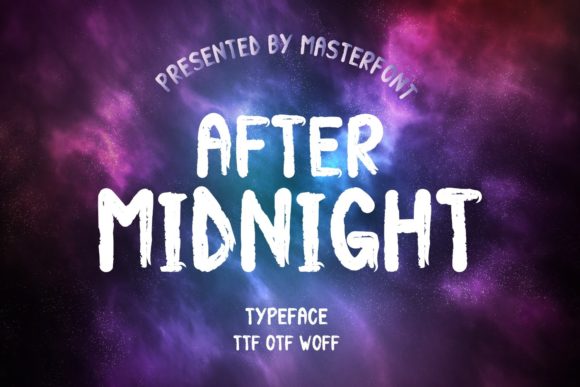 After Midnight: An Editorial Design Font for Bold Headings