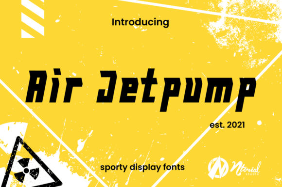 Air Jetpump: A Bold Display Font for Your Craft Products