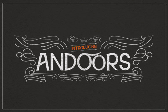 Andoors Font: A Vintage Display Typeface for Clear Campaign Messaging