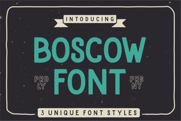 Boscow Font Review: A Bold Display Typeface for Fierce Brands