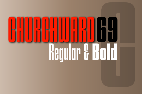 Churchward 69: A Bold Display Font for Your Digital Campaigns