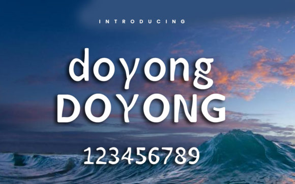 Doyong: The Wavy Display Font for Creative Product Design
