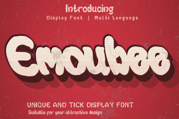 Emoubee: A Display Font for Warm and Welcoming Editorial Design