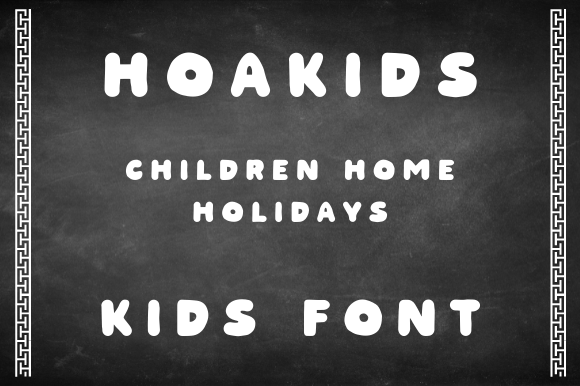 HOAKIDS: A Friendly Display Font for Crafters and Creators