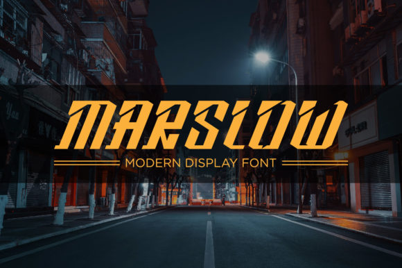 Marslow: A Bold Display Font for Business Branding