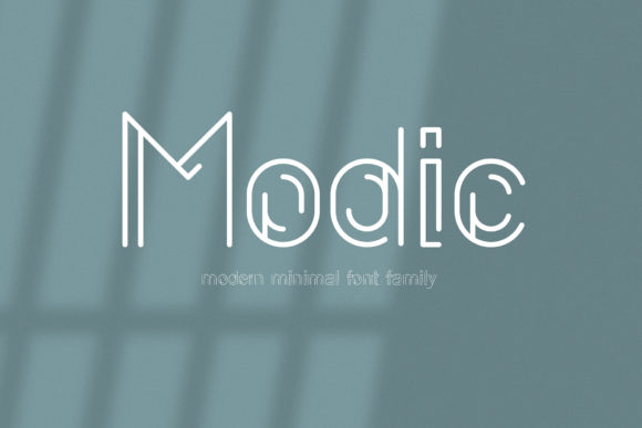 Modic: A Geometric Display Font Designed for Digital Impact