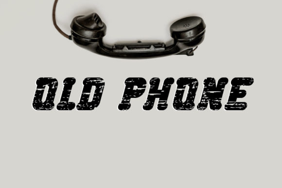 Old Phone: A Bold Display Font for Digital Design