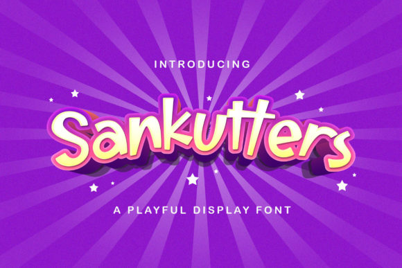 Sankutters: A Playful Display Font for Engaging Digital Layouts