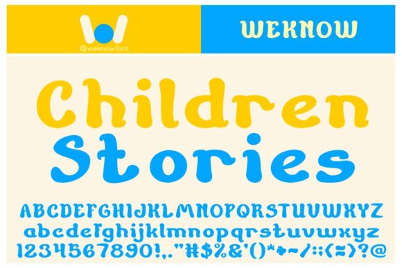 The Children Stories Font: A Whimsical Touch for Editorial Design