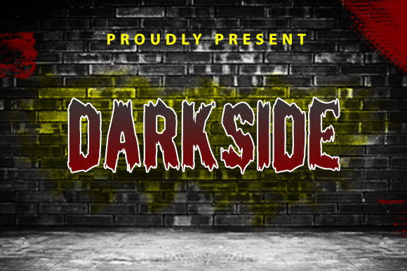 Using Dark Side as a Campaign's Bold, Creepy Font