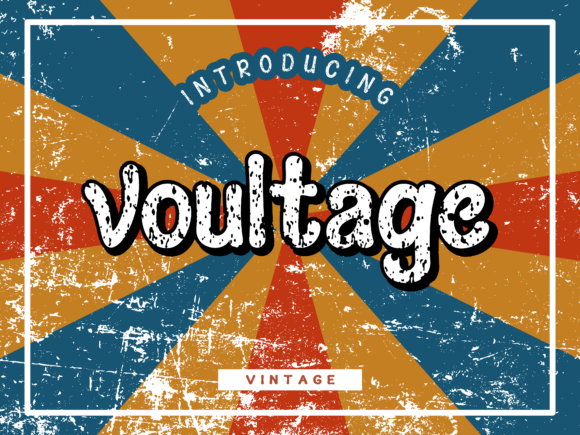 Voultage: A Retro Display Font for Modern Digital Marketing