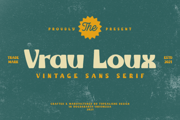 Vrau Loux: A Craft-Friendly Display Font for Authentic Designs