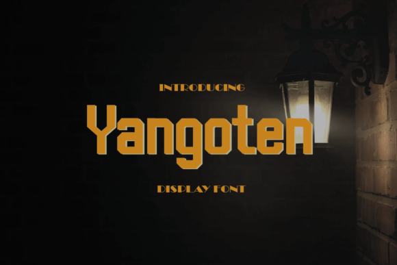 Yangoten: A Bold Display Font for Modern Digital Layouts